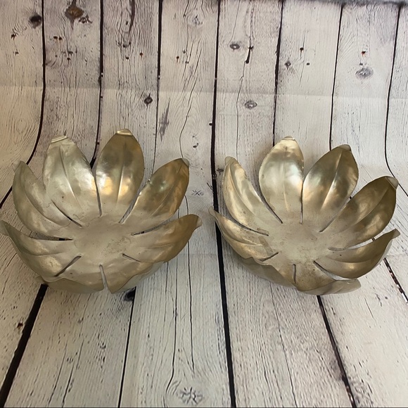 NWT POTTERY BARN metal tea light candle flowers